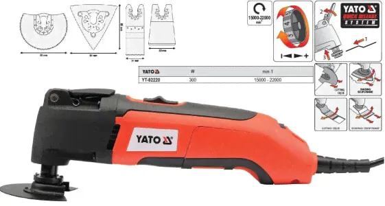 Многофункциональный инструмент Yato 300 Вт