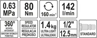 Гайковерт пневматический Yato YT-09803