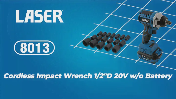 8013| Cordless Impact Wrench + 6648 Impact Socket Set & 6725 Low Profile Spline Socket Bit Set |