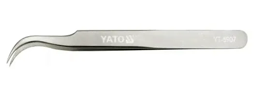 Пинцет изогнутый YATO 115мм