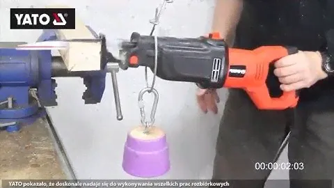 Test piły szablastej YATO YT-82280
