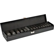 Набор удлинённых ударных головок HEX 1/2”, 15 шт. YATO [37141055 092]